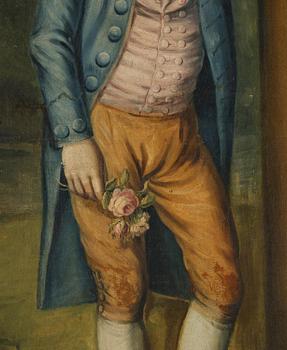 Nathaniel Hone, follower of, Portrait of a Boy in a Blue Coat.
