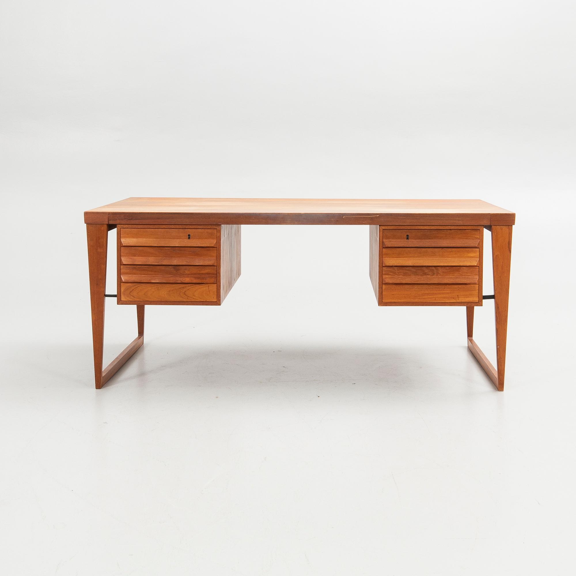 Kai Kristiansen, Desk, model 70, Feldballes Møbelfabrik, Denmark, 1960s.