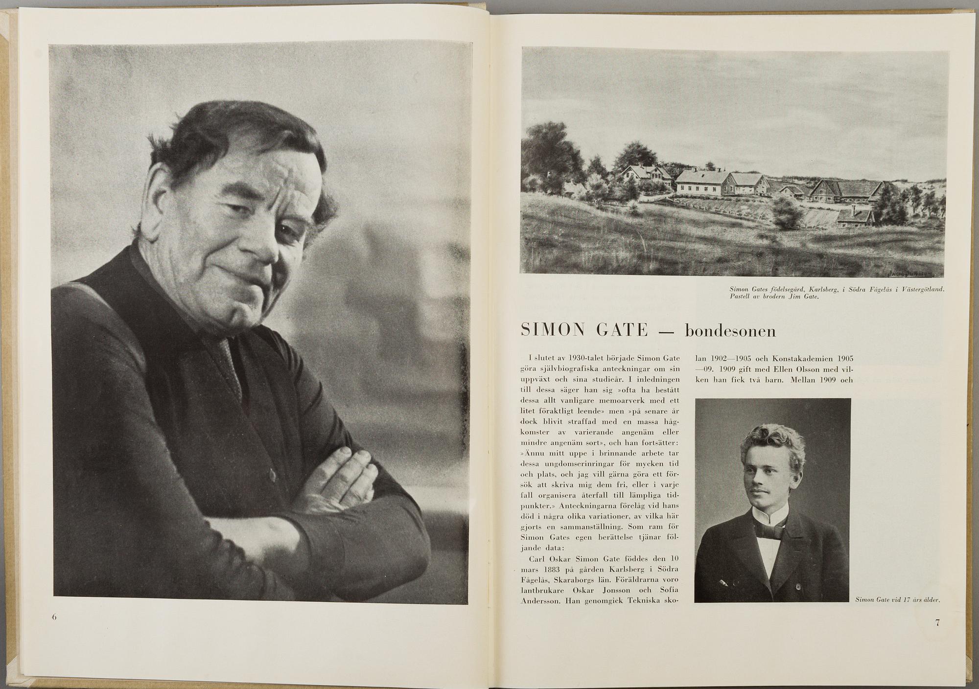 A lot of eight books regarding Orrefors glasbruk.