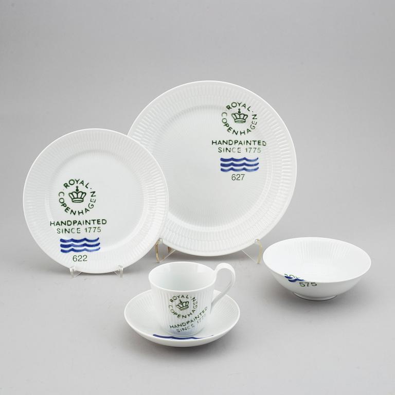 A Royal Copenhagen 'Fluted Signature' service, (36 pc).