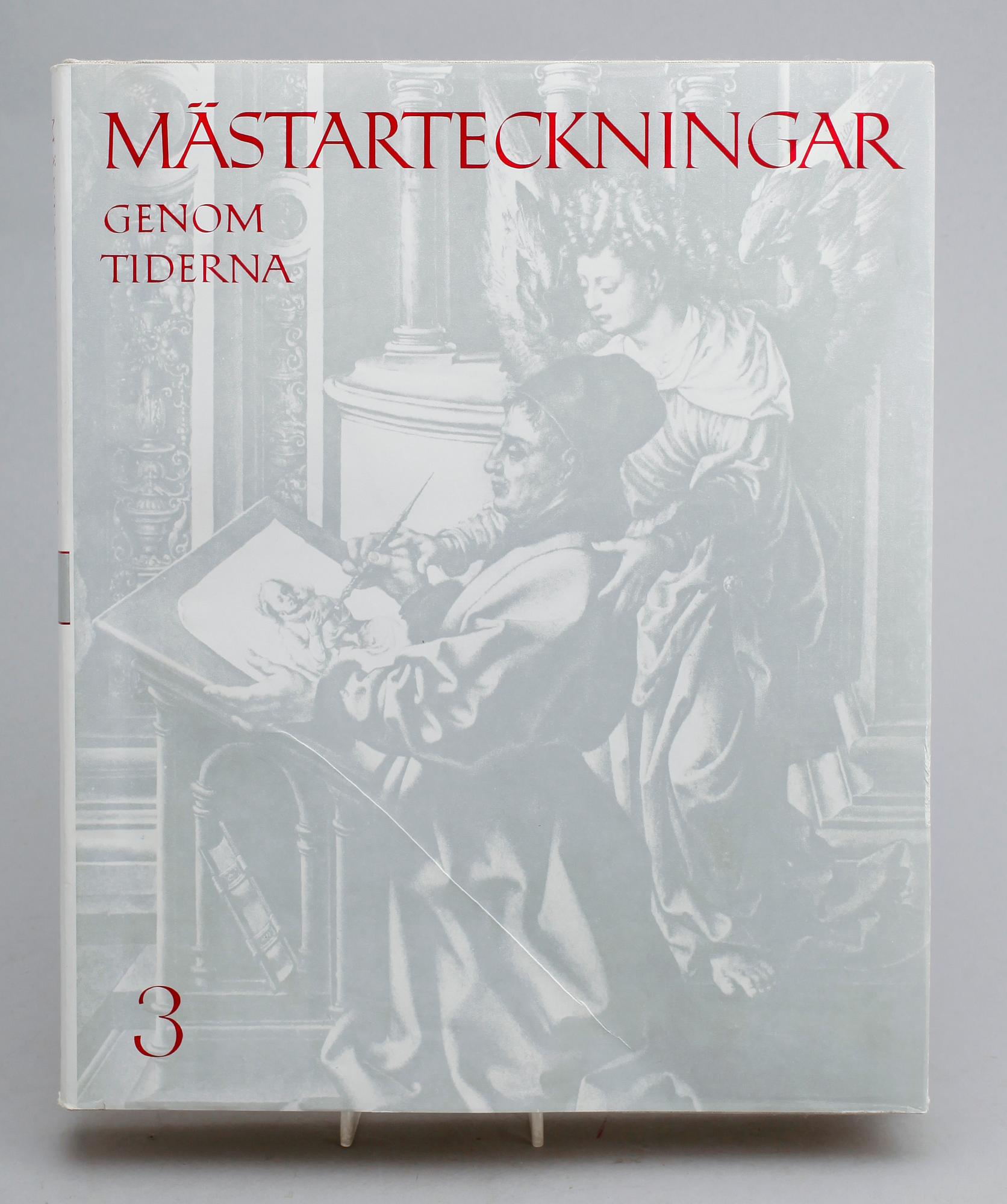 BÖCKER, 8 volymer, "Mästarteckningar Genom Tiderna", Allhems Förlag 1965.
