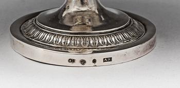 SKÅL PÅ FOT, silver, empire, Adolf Zethelius, Stockholm 1820. Vikt ca 150 gram.