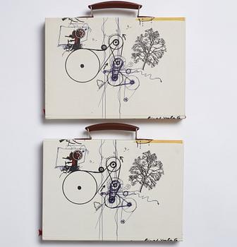Björn Springfeldt's art library.