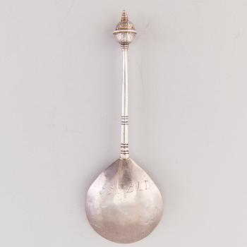SKED, silver, oidentifierad silversmed, 1600-tal.