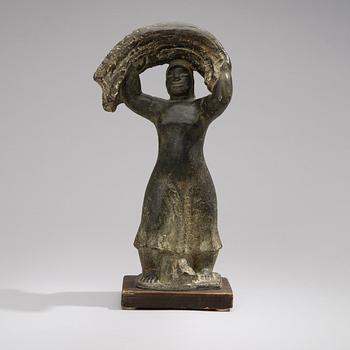 RAKEL KOIVISTO, skulptur, bly, signerad RK.