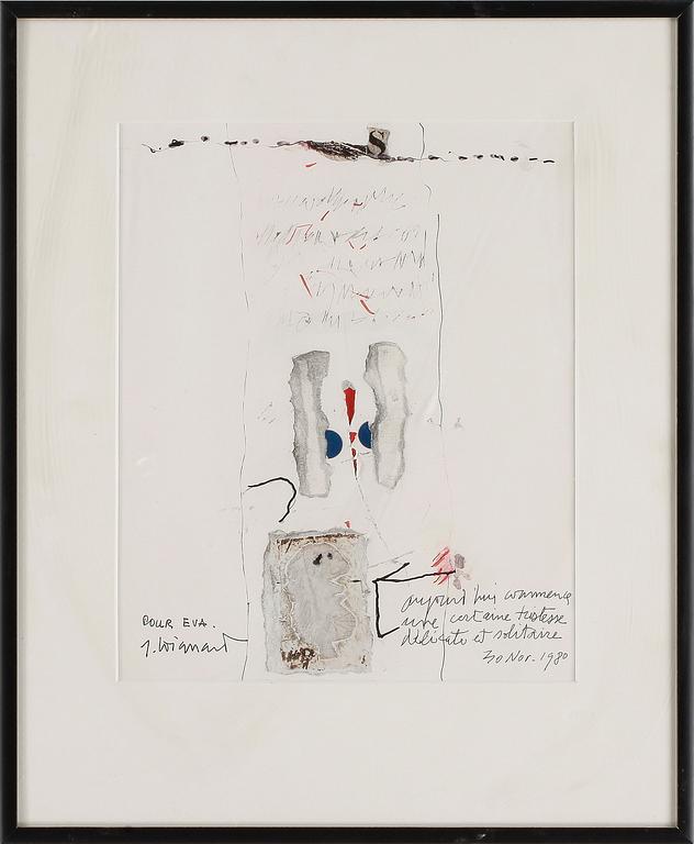 JAMES COIGNARD, blandteknik, signerad, daterad 30 nov 1980.