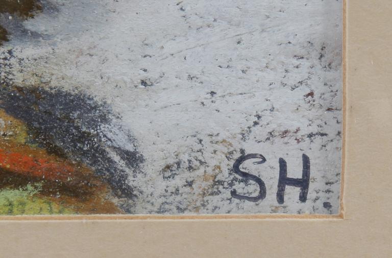 SARA HARJU, pastell, monogramsign.