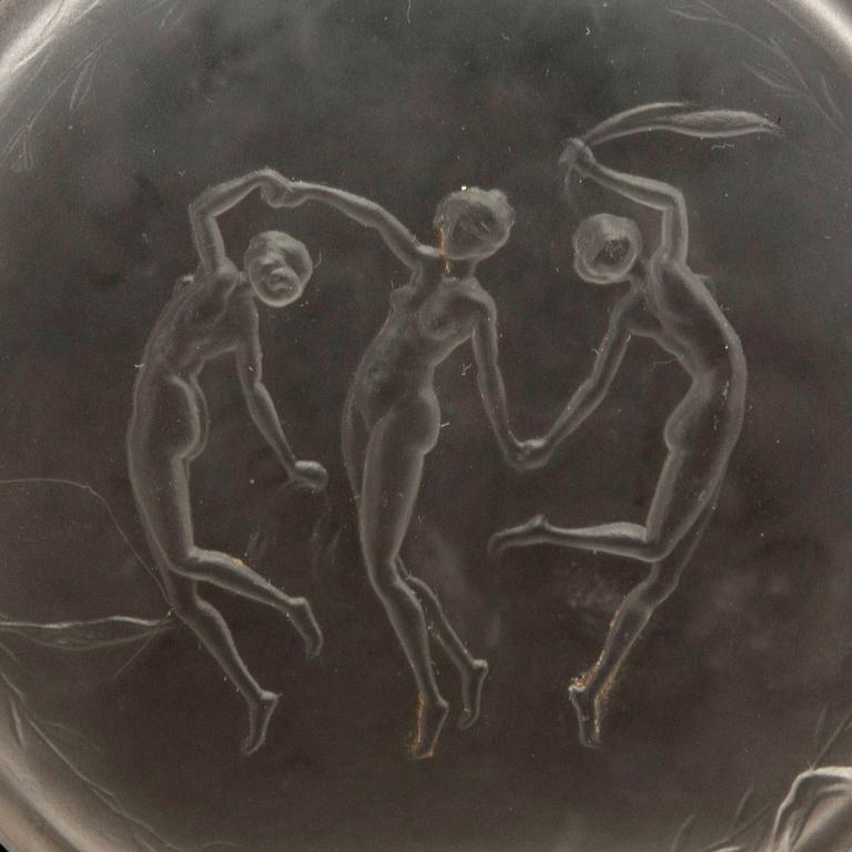 Powder box possibly R Lalique 1910/20s glass.