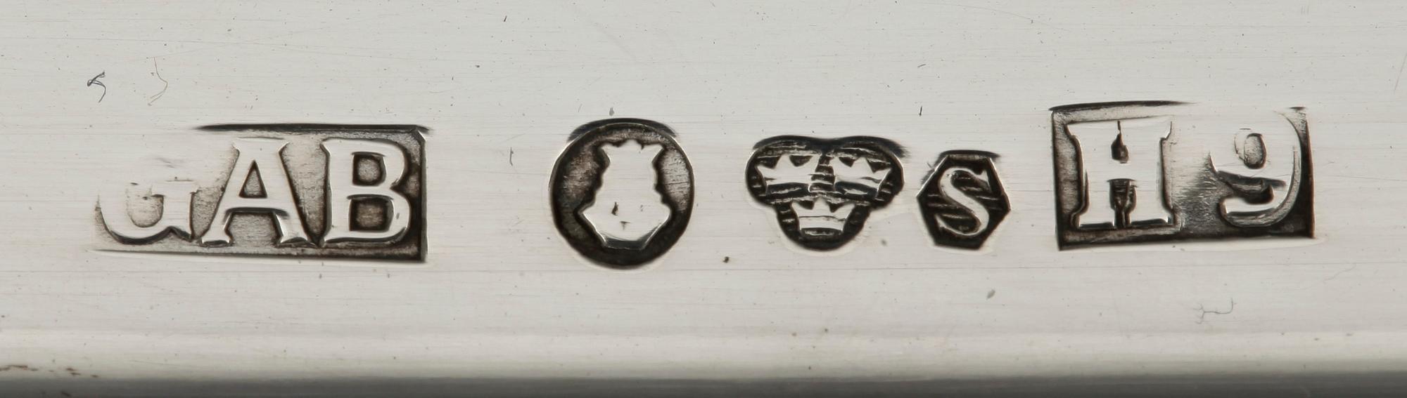 DIV SILVER, 6 delar, 1900-talets andra hälft. Tot vikt ca 680 g.