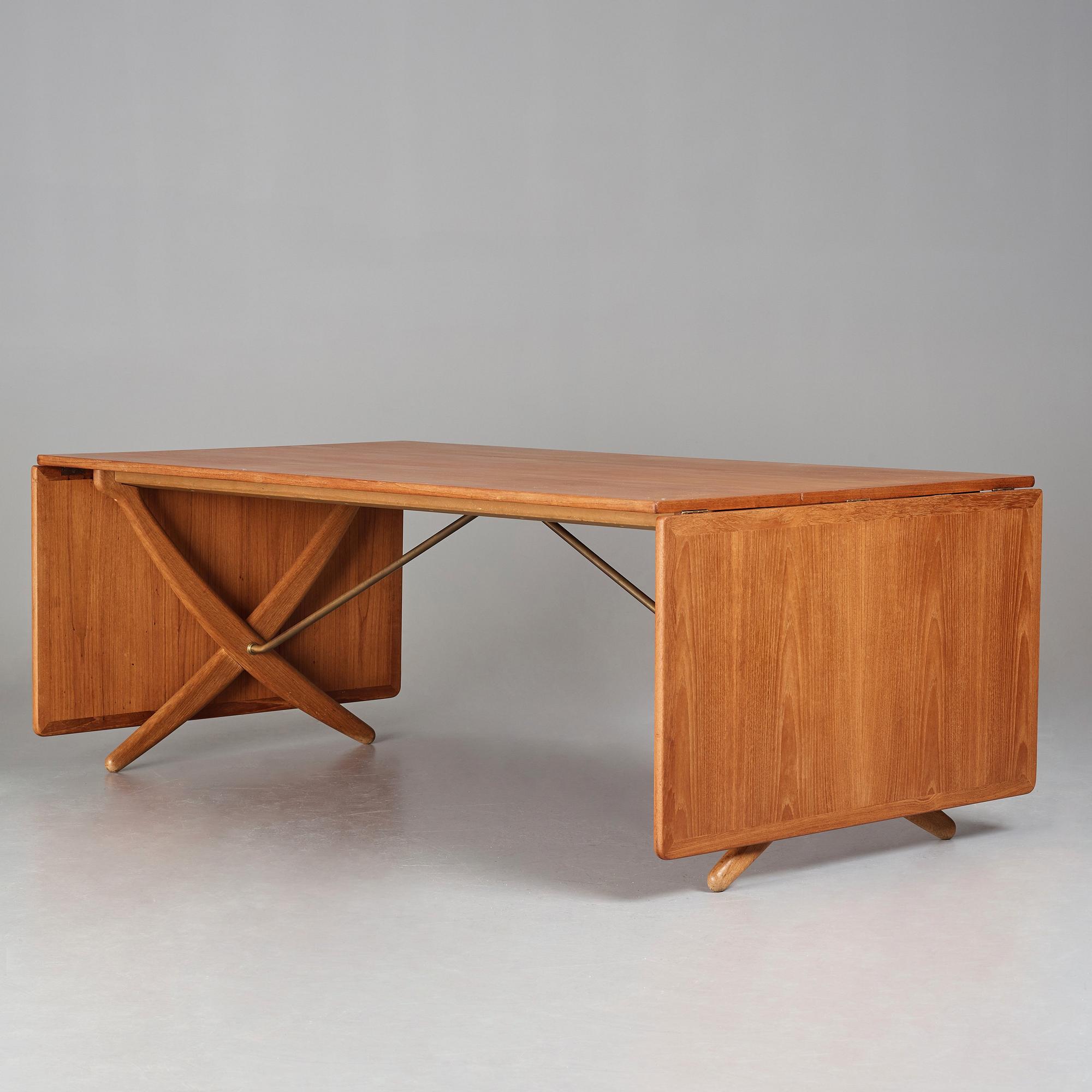 Hans J. Wegner, matbord med klaffar, Andreas Tuck, AT-314, Danmark 1950-60-tal.