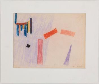 RUNE JANSSON, pastel, signed and dated jan -48.