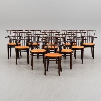 a set of 11 'Mercurius' chairs by Åke Axelsson, Galleri Stolen, 1998.