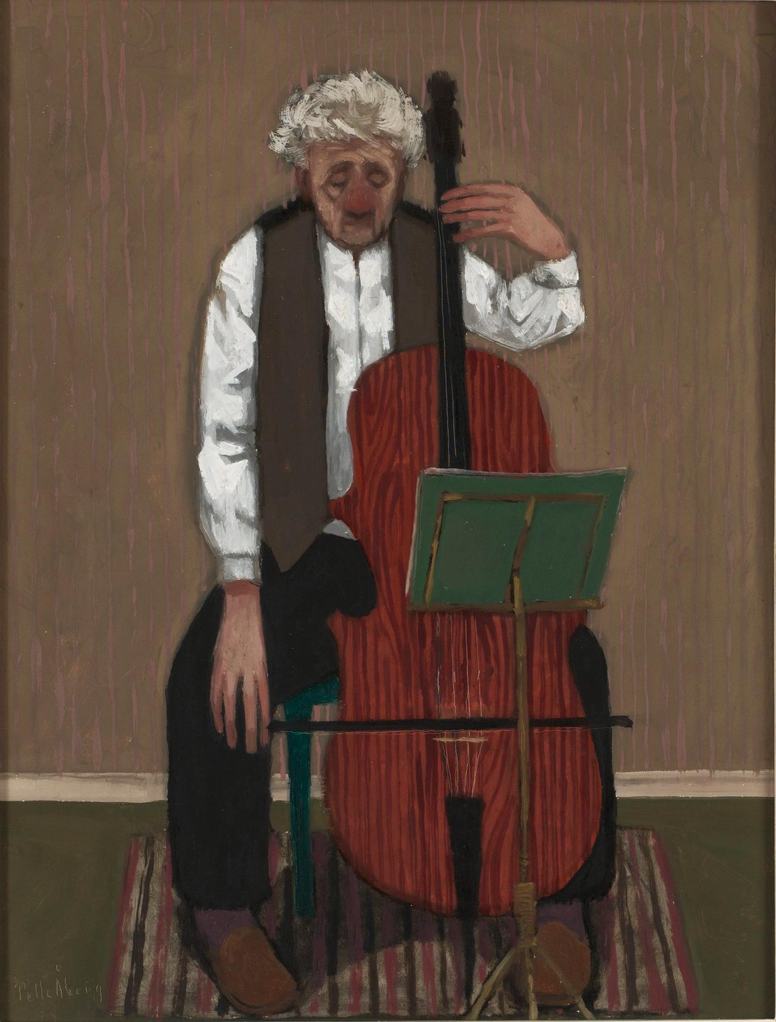 Pelle Åberg, Interiör med cellospelande man.