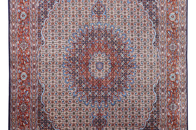 A carpet, Moud, ca 360 x 248 cm.