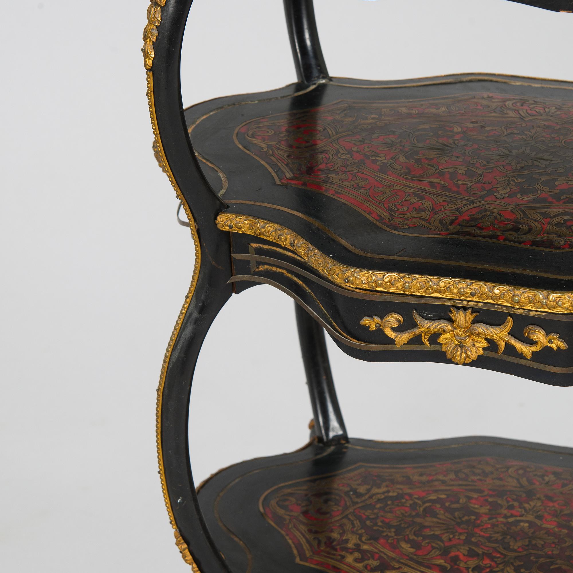 Etagere/ bord, boulle-stil, Frankrike 1800-talets slut.