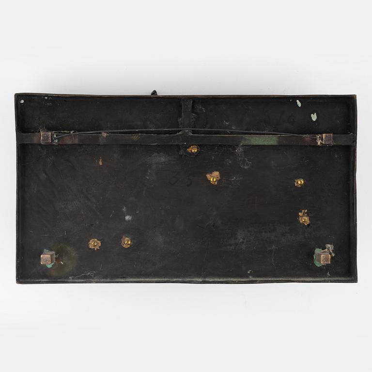 Bror Marklund, embossment, signed, bronze, measurements 48 x 26.5 cm.