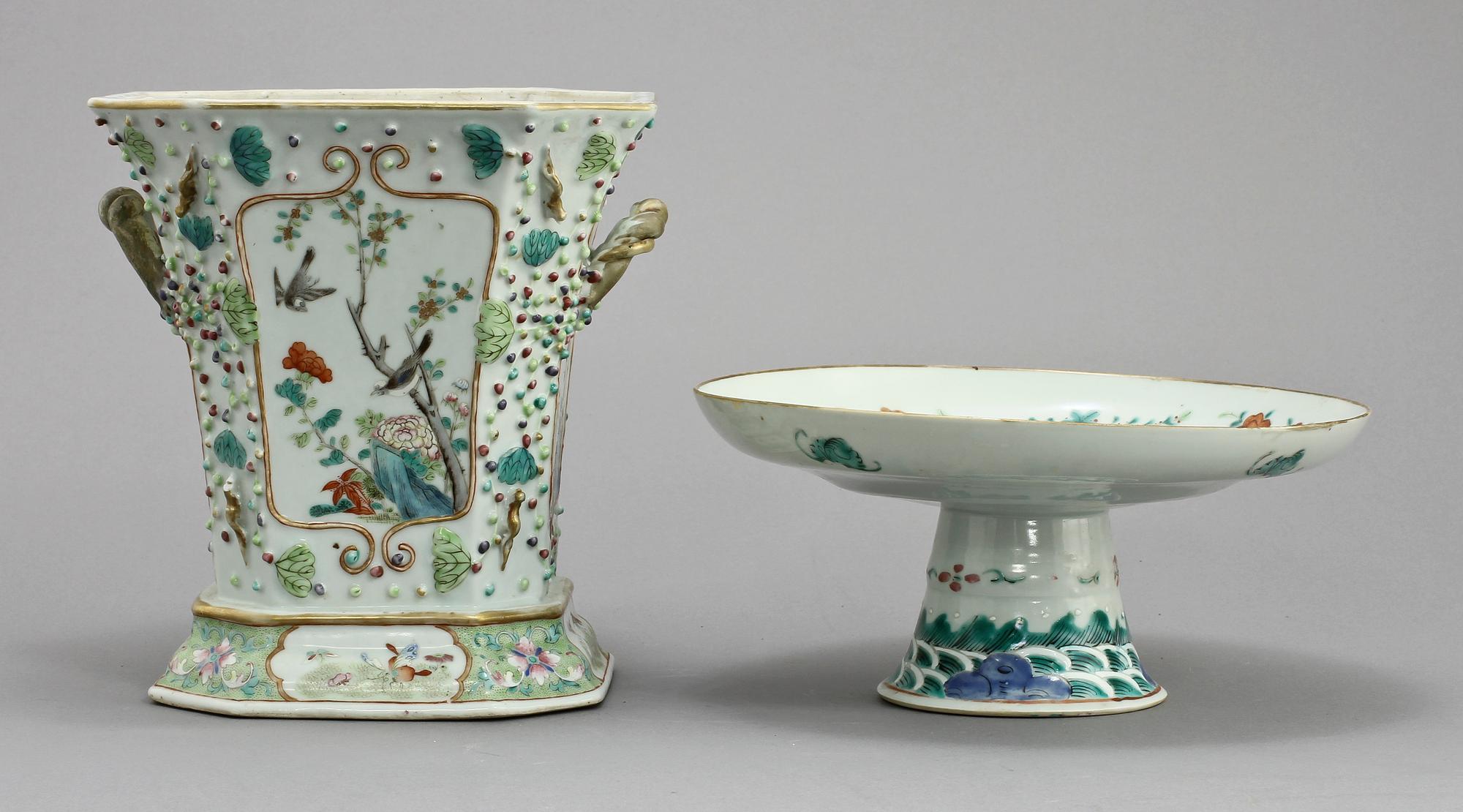 PARTI PORSLIN, 2 delar, Kina, 1800-tal.
