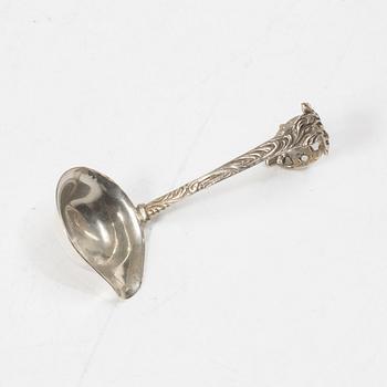 Sauce boat, silver, Rococo style, Swedish import mark, first half of the 20th century.