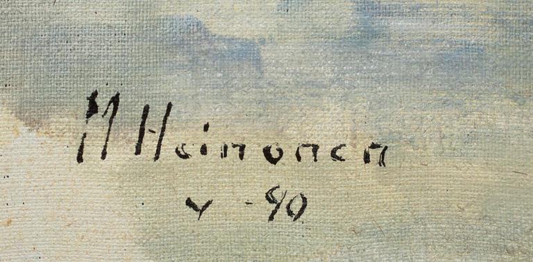 MAURI HEINONEN, olja på duk, signerad och daterad -90.