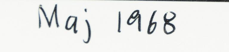 Carl Johan De Geer, "Maj 1968".