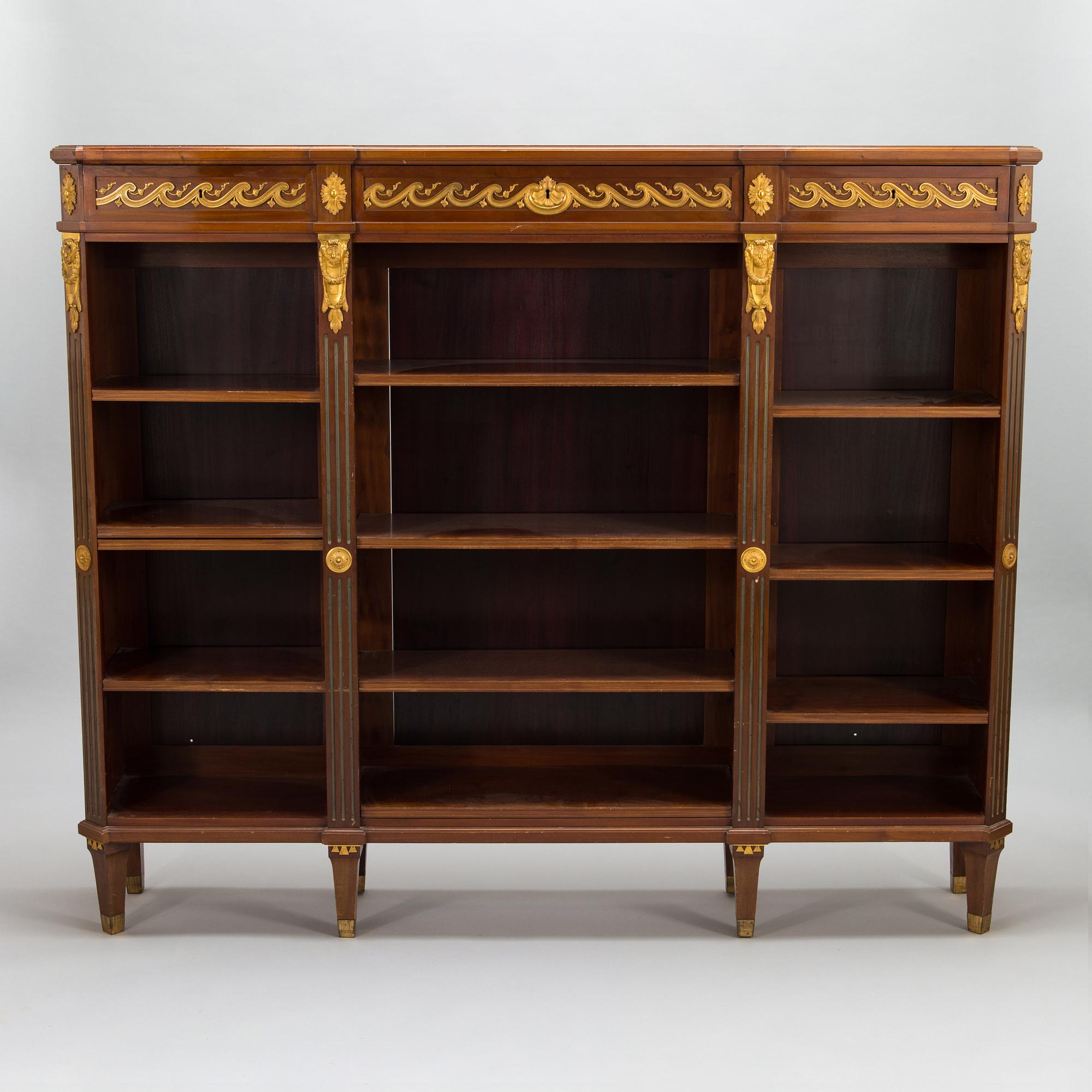 A 20th-century Louis XVI style bookcase.