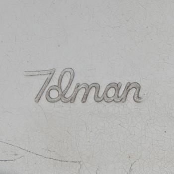 TAKLAMPA, Paavo Tynell, Idman. Totalhöjd ca 23 cm.