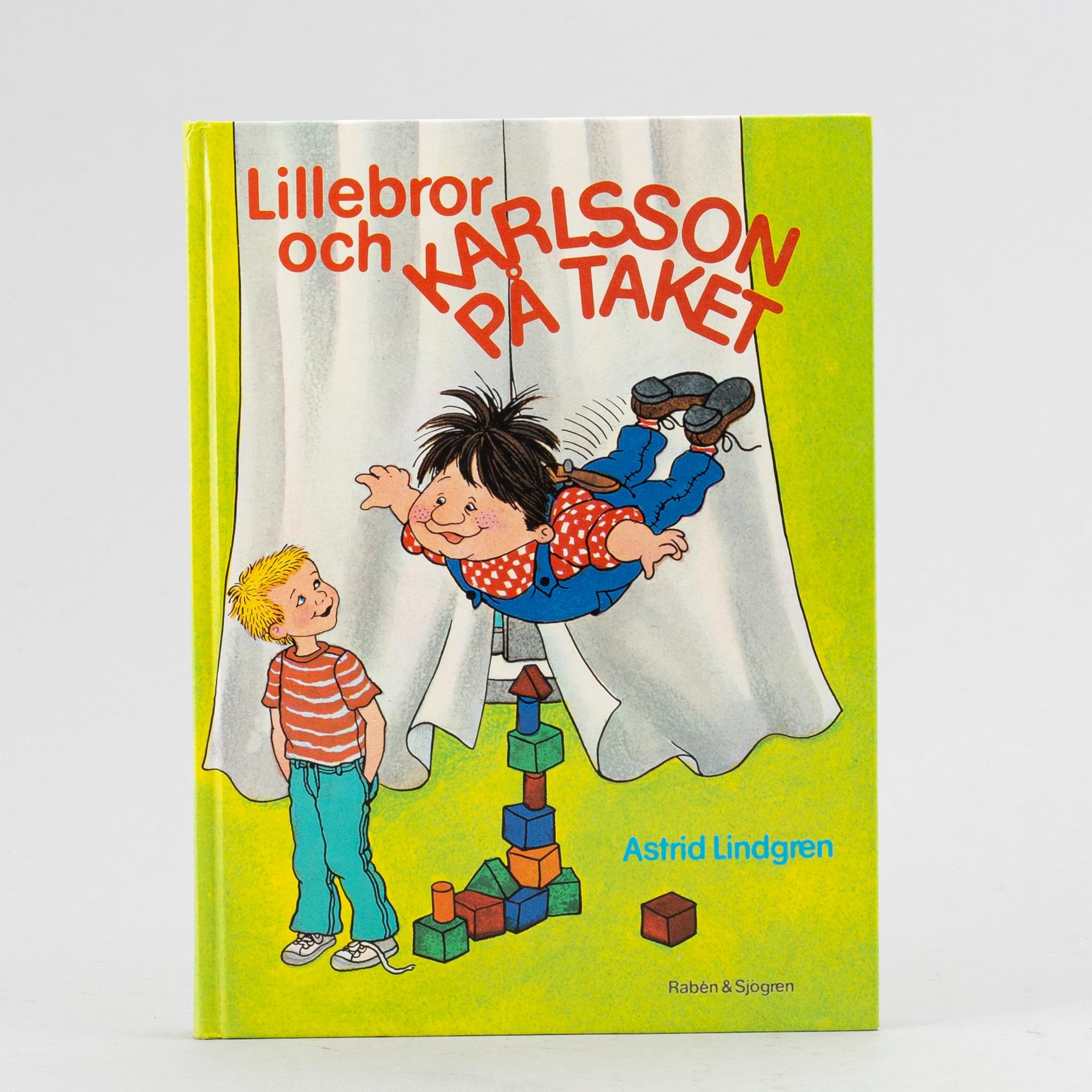 BOK, "Lillebror och Karlsson på taket", Signerad samt stenograferad.