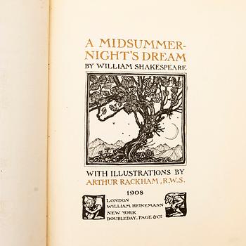 Arthur Rackham, book, “A Midnight's Dream”, no. 632/1000, 1908.