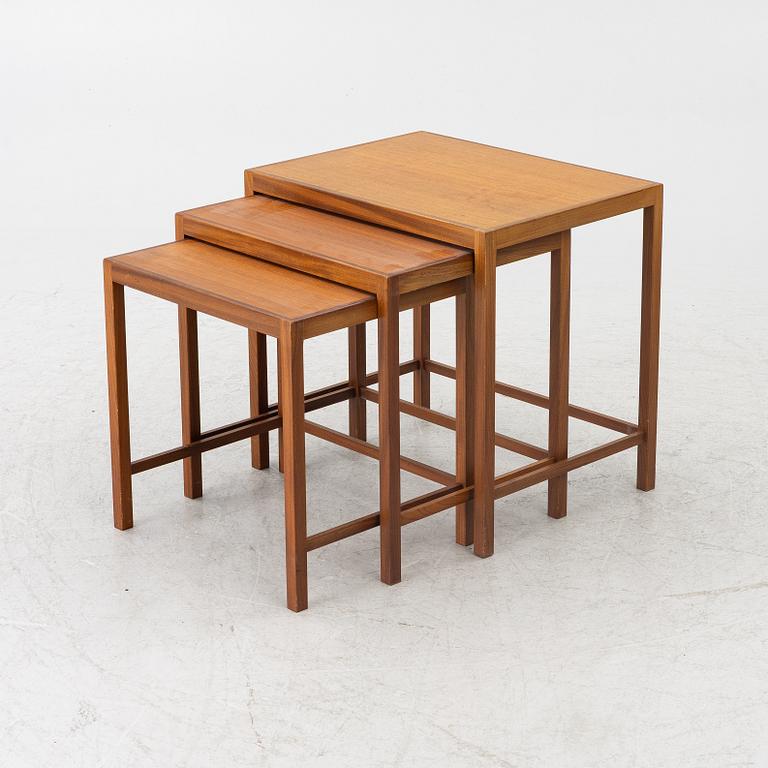 Three nesting tables, second half of the 20th century.