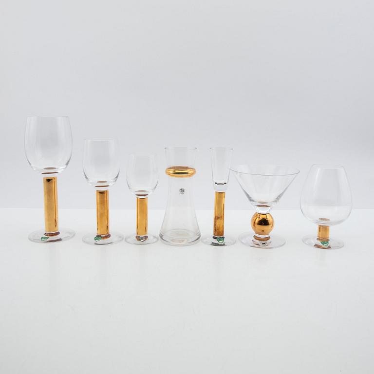 Gunnar Cyrén, Glass service, 44 pieces, "Nobel", Orrefors.