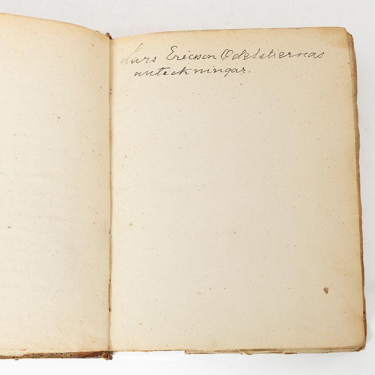 Lars Ericsson Odelstiernas bergsanteckningar.