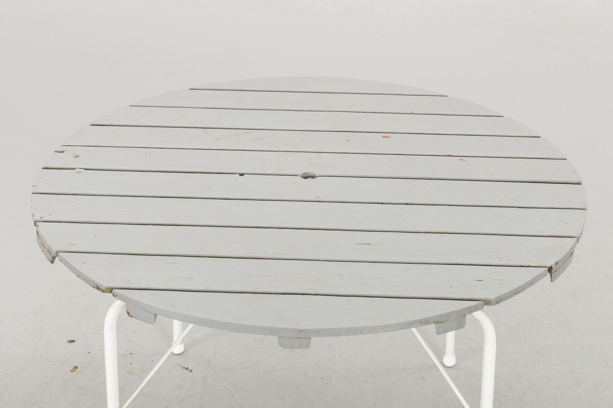 TRÄDGÅRDSMÖBLEMANG, 5 delar, 1900-talets andra hälft.