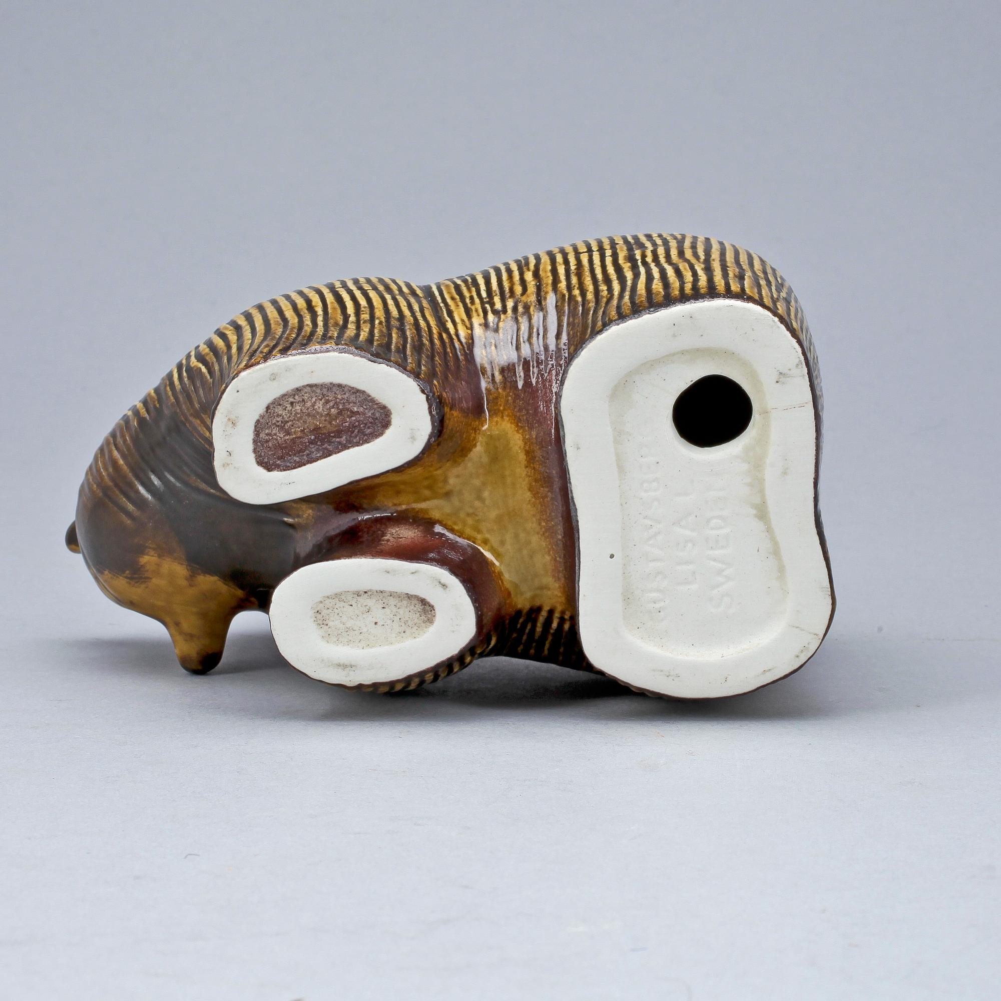 FIGURIN, stengods, "Björn", Lisa Larson, Gustavsberg, 1976.