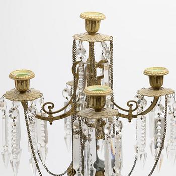 Candelabra, a pair, Osarian, late 19th century.