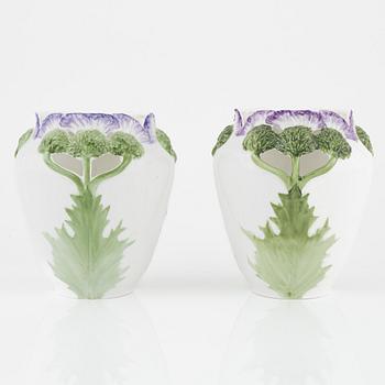 A pair of Art Nouveau vases, Rörstrand, early 20th Century.