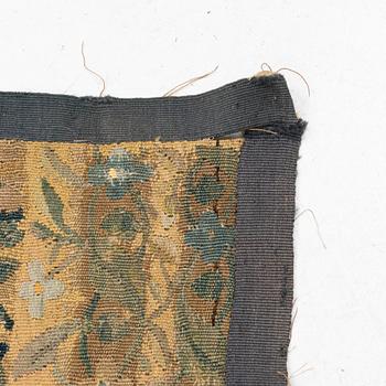 A 17th century, tapestry fragment, c. 295 x 195 Flanders,.