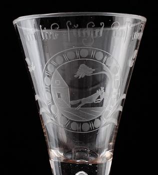 SPETSGLAS, sannolikt Tyskland, 1800-tal.