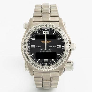 Breitling, Emergency, armbandsur, 43 mm.