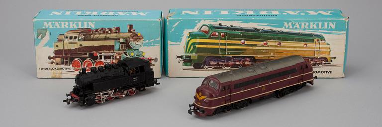 LOK, 2 st, Märklin, 3031, 3067.