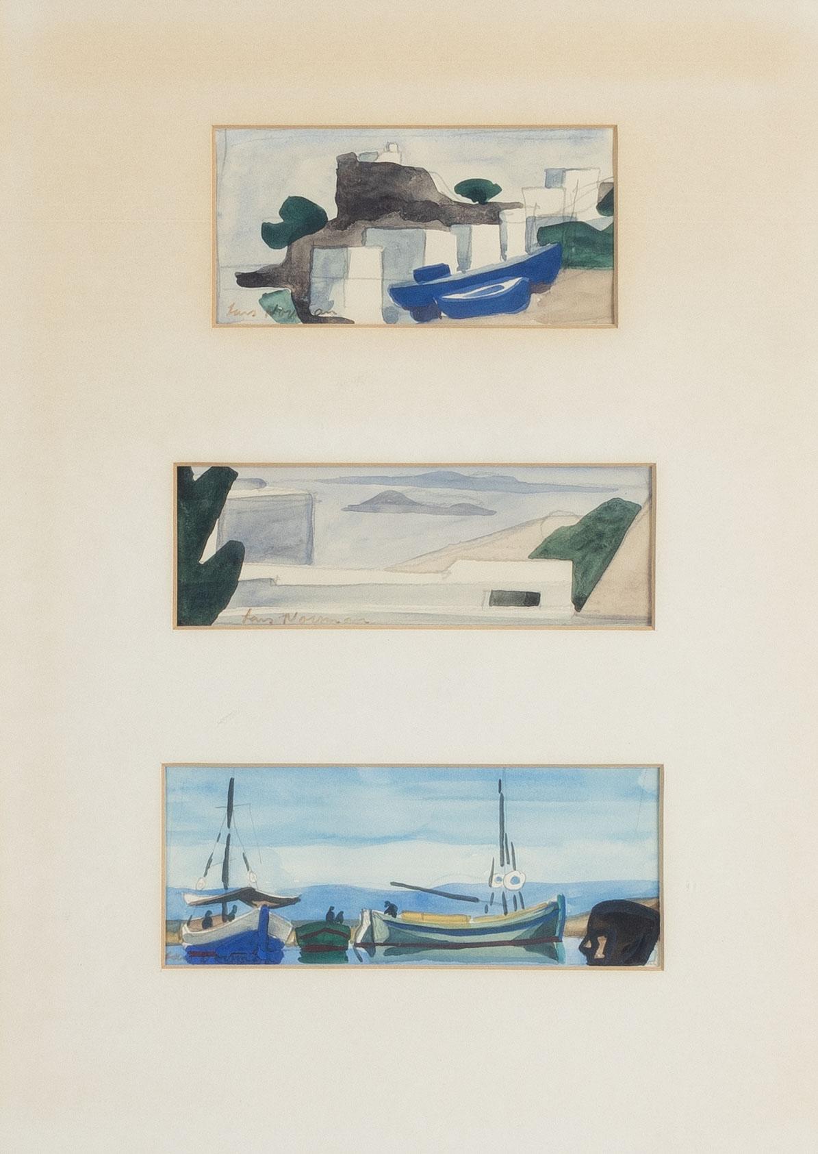 Lars Norrman, Sydländska vyer, 3 st.