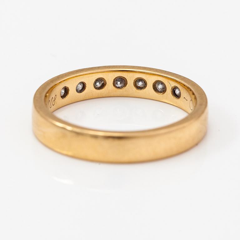 Ring "Aurea", 18K guld, diamanter ca 0.35 ct tot. Kalevala Koru, Helsingfors 2008.