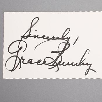 AUTOGRAFPARTI MED MUSIKARTISTER, 70 st, bla Kiri Te Kanawa på vykort, Duke Ellington, 1900-tal.