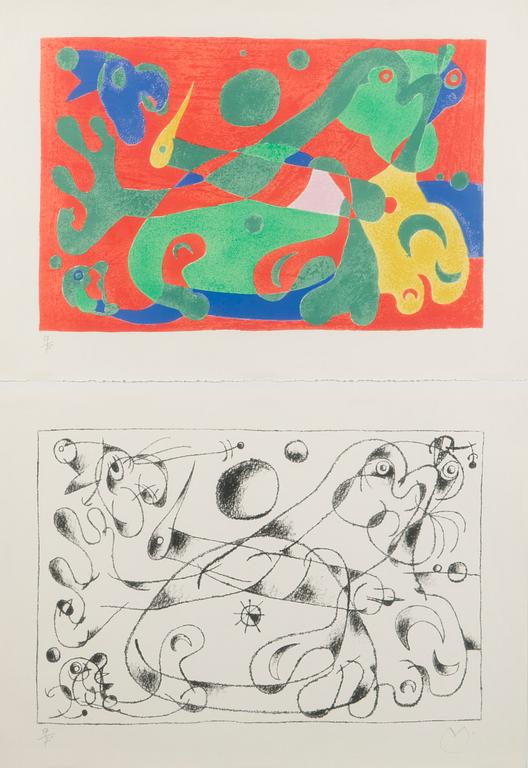 Joan Miró, from the series "Ubu Roi" (King Ubu).