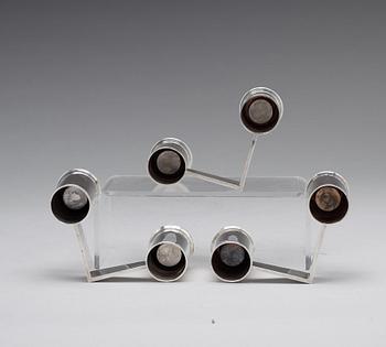 Claës Giertta, ljusstakar, 3 stycken, sterling silver, Stockholm 1969.