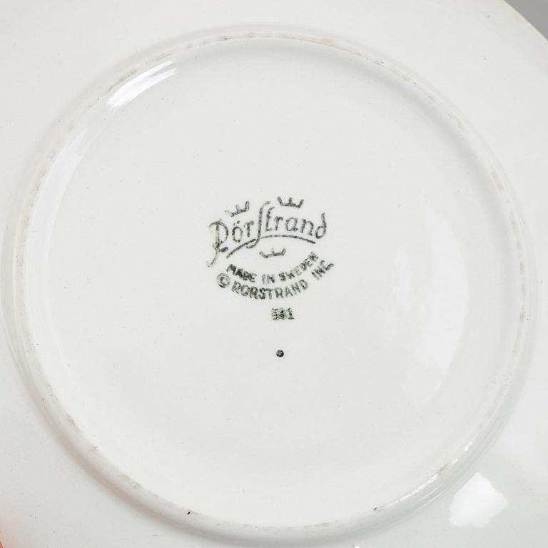 Hertha Bengtson, 27 'Blå Eld' service pieces, Rörstrand.