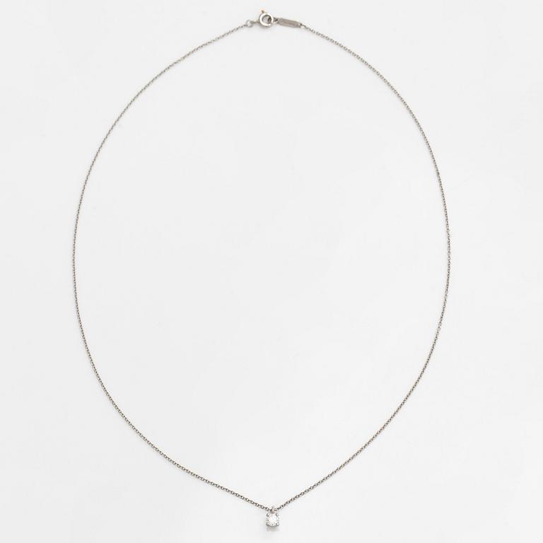 Tiffany & Co, kaulakoru, platinaa ja briljanttihiottu timantti.