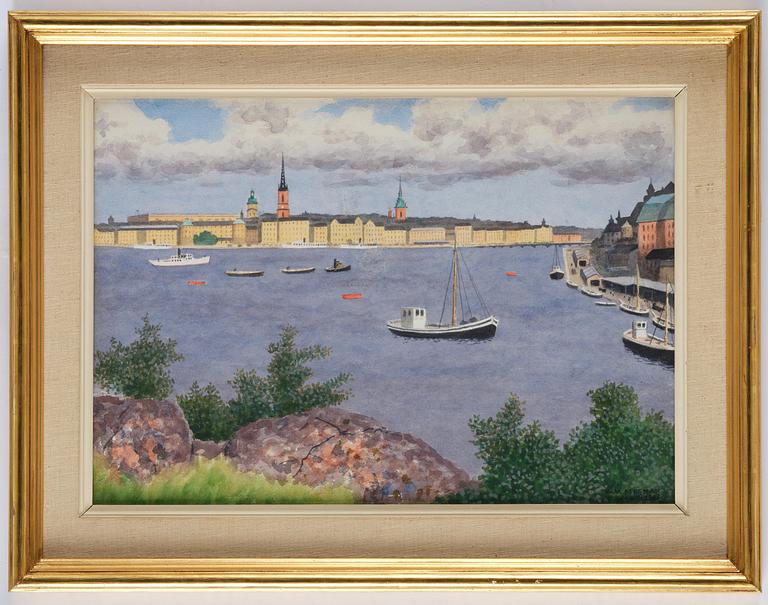 Oskar Bergman, View over Stockholm.