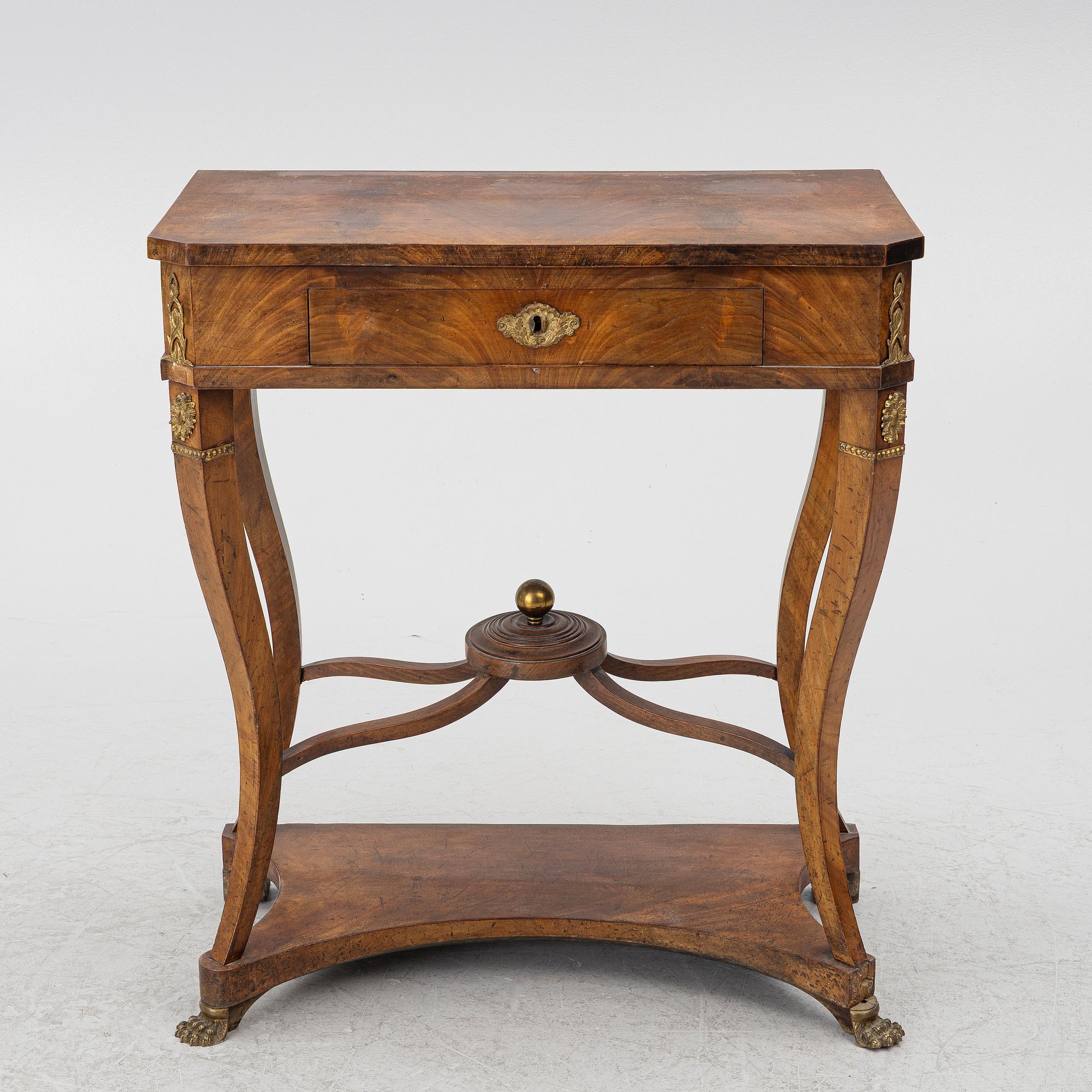 An Empire console table, first half of the 19th Century.