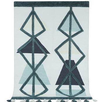 Matta, Kelim, modern design, ca. 226 x 162 cm.