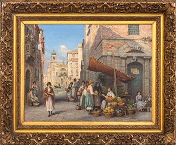 Trevor Haddon, oil on canvas signed.